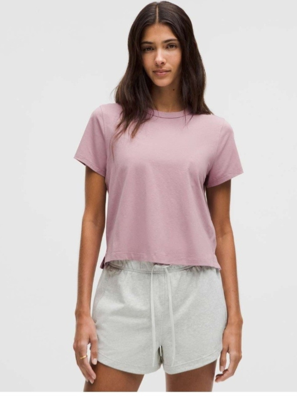 Lululemon Classic-Fit Cotton-Blend T-Shirt Rose Blush Size 6